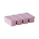 Formas De Silicone Para Gelo Com Tampa, 4 Cavidades, Molde DIY Para Picolé, Recipiente Para Congelar