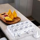 Formas Fábrica Coxinhas Salgado Modelador Faz 8 Coxinhas Super Prático