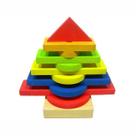 Formas Geométricas - Árvore - Madeira - Multicolorido