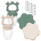 Formas para picolé e alimentador de frutas para bebês Teether Ginbear