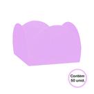 Forminha 4 Petalas Rosa c/50 unid. - Nc Toys