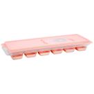 Forminha de Gelo com Tampa Silicone Forma 12 Cubos Flexível