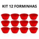 Forminha de Silicone Cupcake Antiaderente Kit Jogo Peças para Empadinha Pudim Pão de Queijo Muffin Air Fryer Forno Reutilizável Livre de BPA
