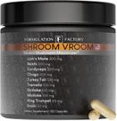 Formulação de suplementos Factory Shroom Vroom 10 em 1 Mushroom