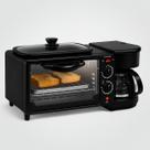 Forno 3 em 1 para Café da Manhã 12L, Cafeteira e Chapa Grelhadora Forno 3 em 1 para Café da Manhã 12L, Cafeteira e Chapa Grelhadora