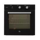 Forno a gás de embutir fischer infinity 78l com grill preto