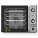 Forno convector smart Basic FCSB4E 4 Esteiras 55L Venâncio 220V Preto e Painel Inox