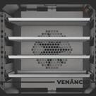 Forno Convector Venâncio Smart Basic 4 Esteiras com Corpo Preto e Painel Inox 220V FCSB4EPRIN