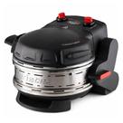Forno de pizza ariete elétrico duplo 400c 2100w preto 220v 00c092701arbr Forno de pizza ariete elétrico duplo 400c 2100w preto 220v 00c092701arbr