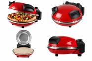 Forno de Pizza Elétrico Ariete 909 com Pedra Refratária 1200W 400ºC Vermelho