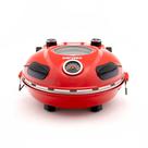 Forno de pizza labravia davvero com pedra refrataria em aço inox vermelho 220v 41000002