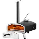 Forno de pizza VEVOR OUTDOOR de 12 polegadas a lenha com termômetro