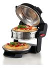 Forno Duplo De Pizza Eletrico Ariete Com Pedra Antiaderente Preto - 127V