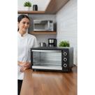 Forno Elétrico Bancada 36L Preto 1500W - Cozinha Prática