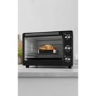 Forno Elétrico Bancada 50L Preto: Grill, Timer e Controle To Forno Elétrico Bancada 50L Preto: Grill, Timer e Controle To