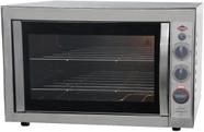 Forno Elétrico De Bancada Layr Luxo Premyum 65 litros, Com Puxadores Em Aço Inox, Visor Iluminado E Lâmpada Interna