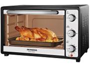 Forno Elétrico de Bancada Mondial Multifuncional 52L Preto e Prata Grand Family II FRN-52-B