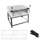 Forno Elétrico Industrial Refratária Roma Inox Feri110 220v + 2 Grades + Luva Térmica - Venâncio 220v