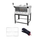 Forno Gás Industrial Infra Refratária Roma Inox 90 Firiv90 + 1 Grade Extra + Luva Térmica - Venâncio Forno Gás Industrial Infra Refratária Roma Inox 90 Firiv90 + 1 Grade Extra + Luva Térmica - Venâncio