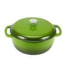 Forno holandês Amazon Basics Ferro fundido esmaltado 4,3 L verde