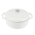 Forno holandês Amazon Basics Ferro fundido esmaltado 6L branco fosco