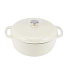 Forno holandês Amazon Basics Ferro fundido esmaltado 6L branco