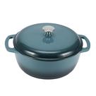 Forno holandês Amazon Basics Ferro fundido esmaltado 6L cinza