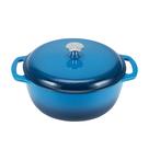 Forno holandês Amazon Basics Ferro fundido esmaltado 7,3 L azul