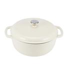 Forno holandês Amazon Basics Ferro fundido esmaltado 7,3 L branco