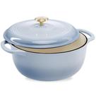 Forno Holandês Best Choice Products 6L - Ferro Fundido com Esmalte Azul