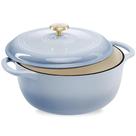 Forno Holandês Best Choice Products 7,5L - Esmalte de Ferro Fundido Azul