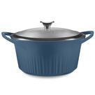 Forno holandês CorningWare QuickHeat 5,5L em alumínio fundido da Marinha Francesa