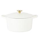 Forno holandês Crock-Pot Artisan 6L em ferro fundido esmaltado - branco Forno holandês Crock-Pot Artisan 6L em ferro fundido esmaltado - branco