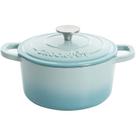 Forno holandês Crock-Pot Artisan em ferro fundido esmaltado 7L - Aqua Forno holandês Crock-Pot Artisan em ferro fundido esmaltado 7L - Aqua