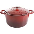 Forno holandês Crock-Pot Artisan Ferro fundido esmaltado 3L gradiente vermelho