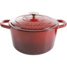Forno holandês Crock-Pot Artisan Ferro fundido esmaltado 7L vermelho escarlate Forno holandês Crock-Pot Artisan Ferro fundido esmaltado 7L vermelho escarlate