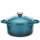 Forno holandês Hamilton Beach em ferro fundido esmaltado 3L azul marinho