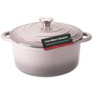 Forno holandês Hamilton Beach em ferro fundido esmaltado 5,5 L cinza