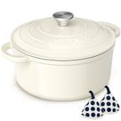 Forno holandês Umite Chef de ferro fundido esmaltado 5L com tampa e porta-panelas