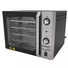 Forno Industrial Elétrico Convector Venâncio Smart Basic 4 Esteiras Galvanizado Preto 127V FCSB4E