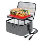Forno portátil Aotto 12V 24V 110V Aquecedor de alimentos cinza Forno portátil Aotto 12V 24V 110V Aquecedor de alimentos cinza