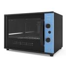 Forno Terim Elétrico Bancada Top 60 Collor 60l Azul 220V Forno Terim Elétrico Bancada Top 60 Collor 60l Azul 220V