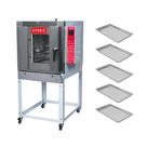 Forno Turbo Á Gás Profissional Padarias 5 Níveis 40x60 Ftg 100 Bivolt Gpaniz + 5 Assadeiras Alumínio Forno Turbo Á Gás Profissional Padarias 5 Níveis 40x60 Ftg 100 Bivolt Gpaniz + 5 Assadeiras Alumínio