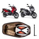 Forração ADV 160 Baú Forro Premium Scooter Marrom + 1 Antena