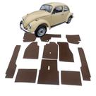 Forração Fusca Carpete Do Assoalho Marrom Kit 11 Peças