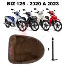 Forração Honda Biz 20 21 Baú Forro Interno Marrom + 1 Antena