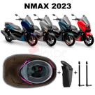 Forração Nmax 2023 Connected Forro Marrom Guidão + 2 Antenas