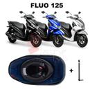 Forração Yamaha Fluo 125 Baú Forro Azul Acessório + 1 Antena