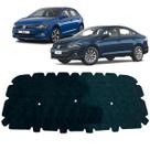 Forro Capo Volkswagen Polo Virtus 2017 18 19 20 21 2022 Revestimento Manta Autocolante Isolante termoacustico Presilhas