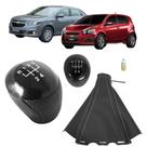 Forro Coifa E Reparo Manopla Bola 5 Marchas Alavanca Câmbio Manual Sonic Cobalt Ls Lt